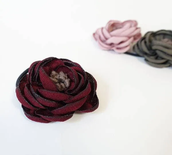 mini flower hair elastic Stamen Flower Ponytail Holder Decorative hair tie Women Hair Accessories