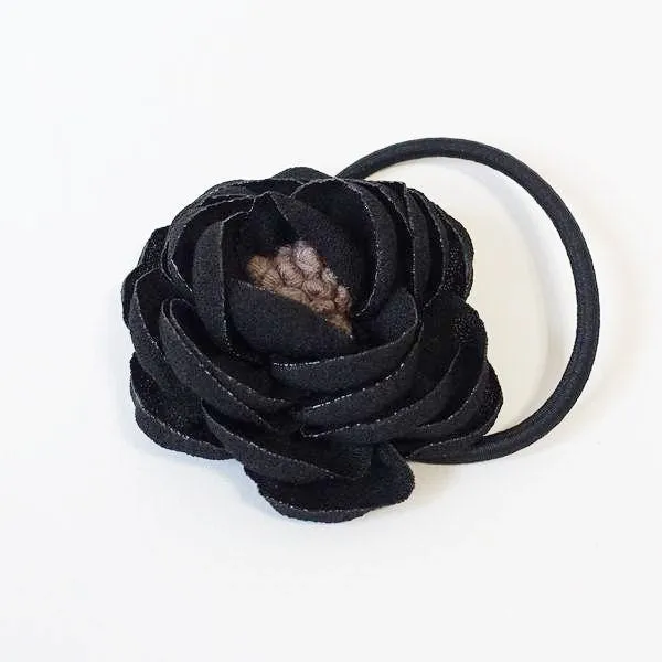 mini flower hair elastic Stamen Flower Ponytail Holder Decorative hair tie Women Hair Accessories
