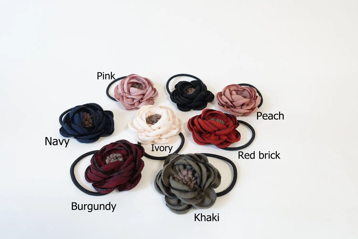 mini flower hair elastic Stamen Flower Ponytail Holder Decorative hair tie Women Hair Accessories