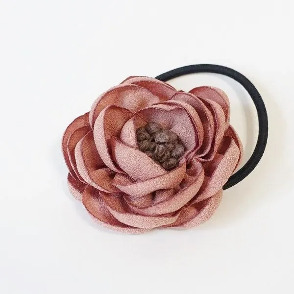 mini flower hair elastic Stamen Flower Ponytail Holder Decorative hair tie Women Hair Accessories