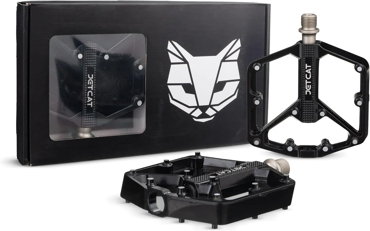 Mountain Bike Pedals Flat - MTB Pedals Flat, Bicycle Pedals, Road Bike Pedals, BMX Pedals, for BMX MTN Road Gravel EBike, Specialized Parts, Adults, Aluminum Metal Stamp 9/16"