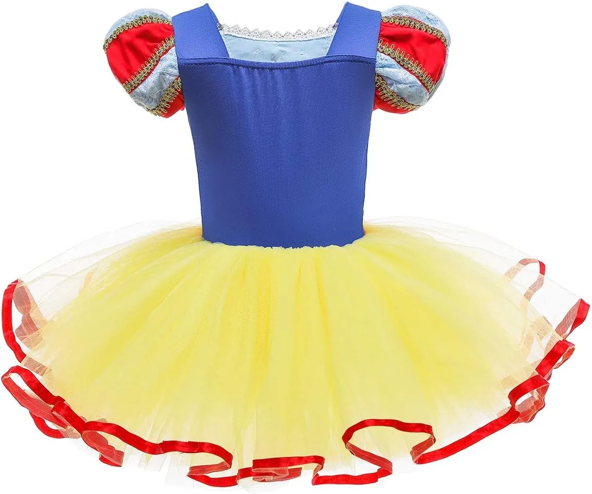 MYRISAM Princess Leotards for Girls Ballet Dance Tutu Skirted Ballerina Dress Birthday Fancy Party Halloween Costumes