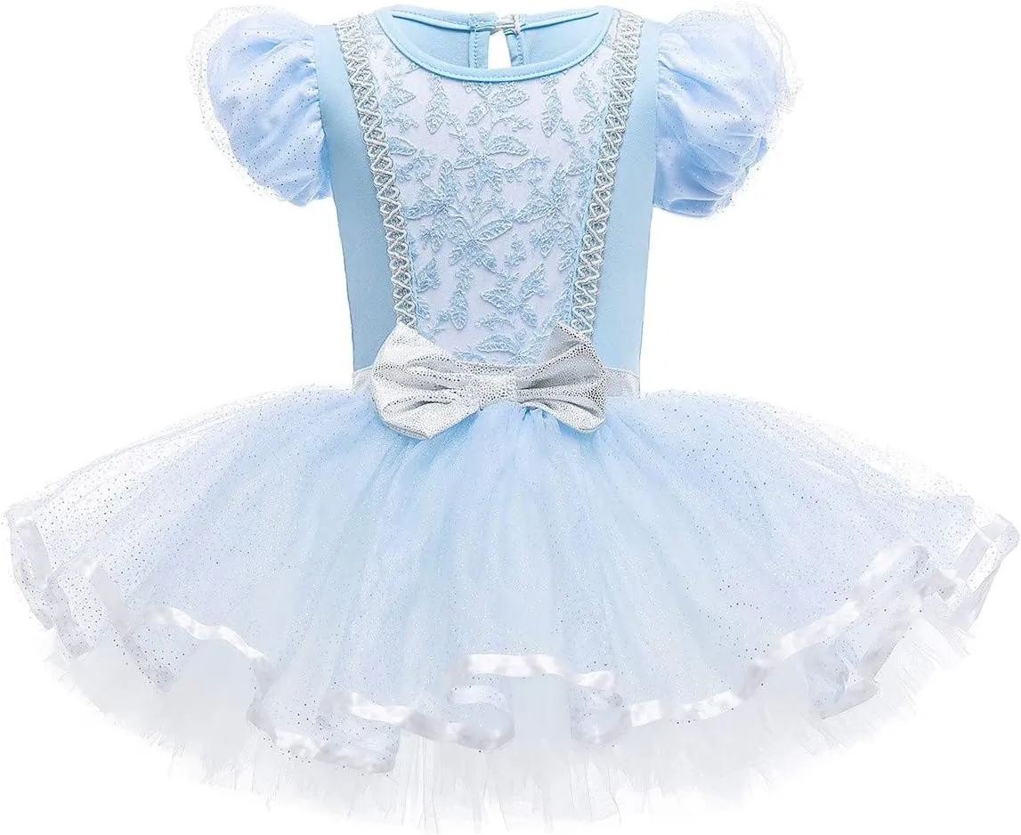 MYRISAM Princess Leotards for Girls Ballet Dance Tutu Skirted Ballerina Dress Birthday Fancy Party Halloween Costumes