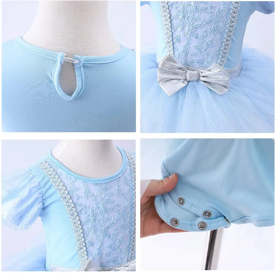 MYRISAM Princess Leotards for Girls Ballet Dance Tutu Skirted Ballerina Dress Birthday Fancy Party Halloween Costumes
