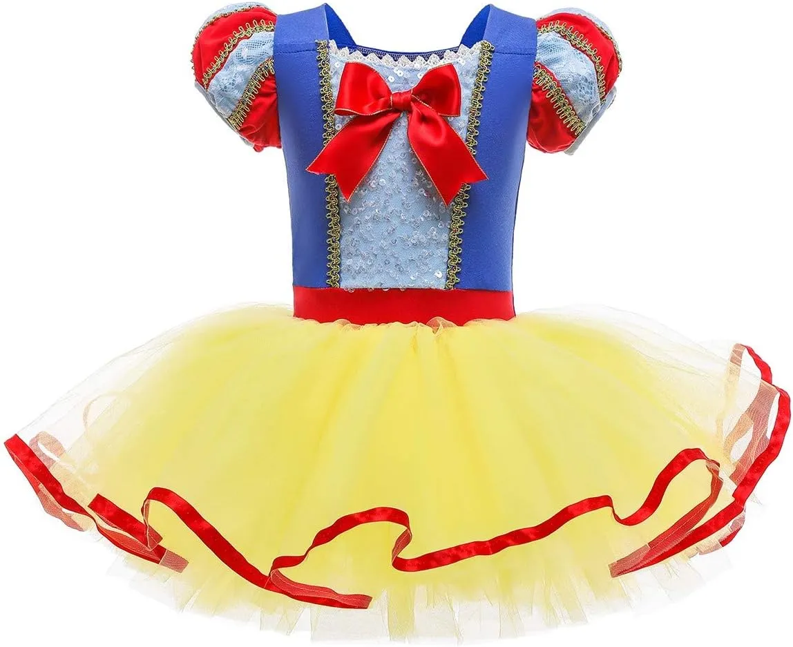 MYRISAM Princess Leotards for Girls Ballet Dance Tutu Skirted Ballerina Dress Birthday Fancy Party Halloween Costumes