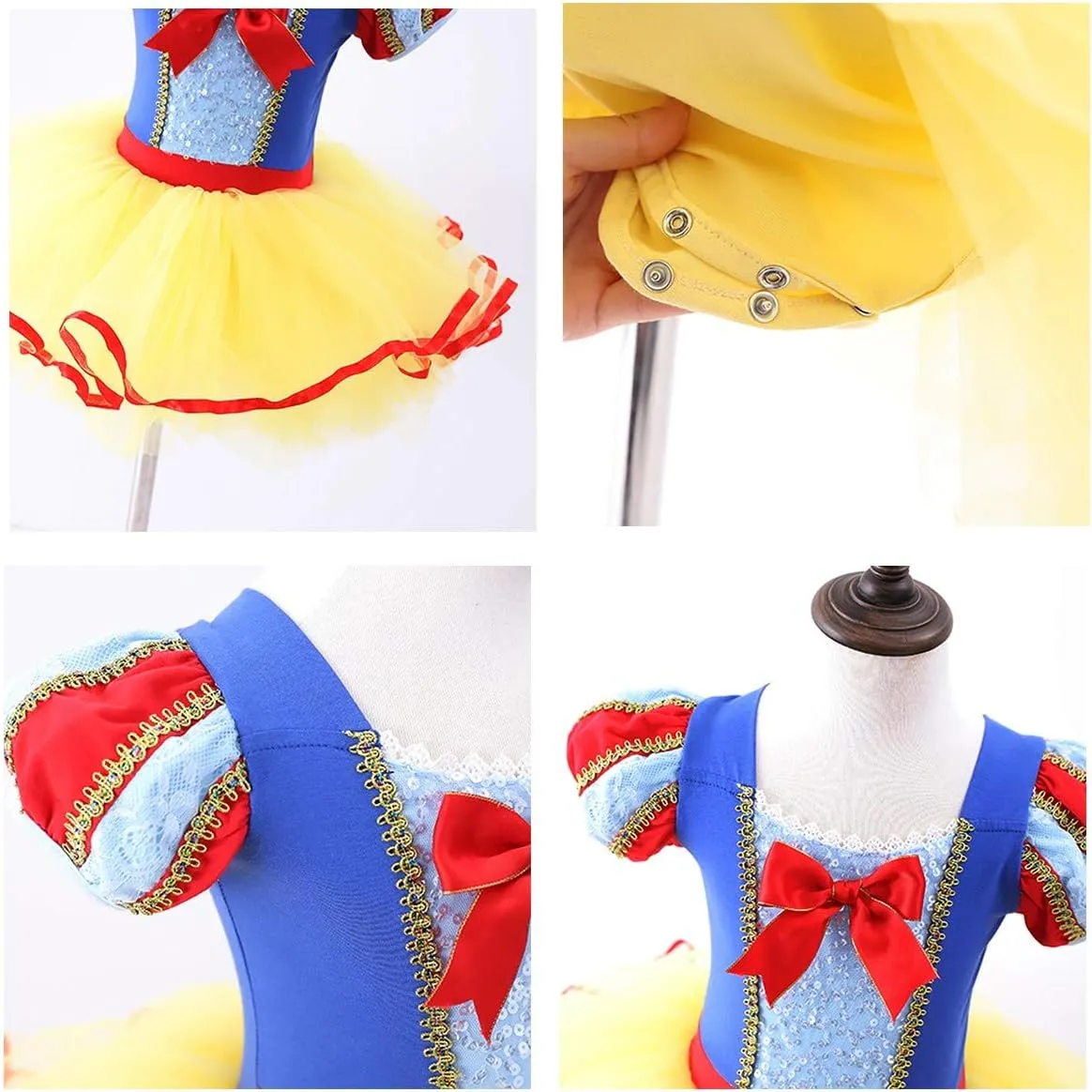 MYRISAM Princess Leotards for Girls Ballet Dance Tutu Skirted Ballerina Dress Birthday Fancy Party Halloween Costumes