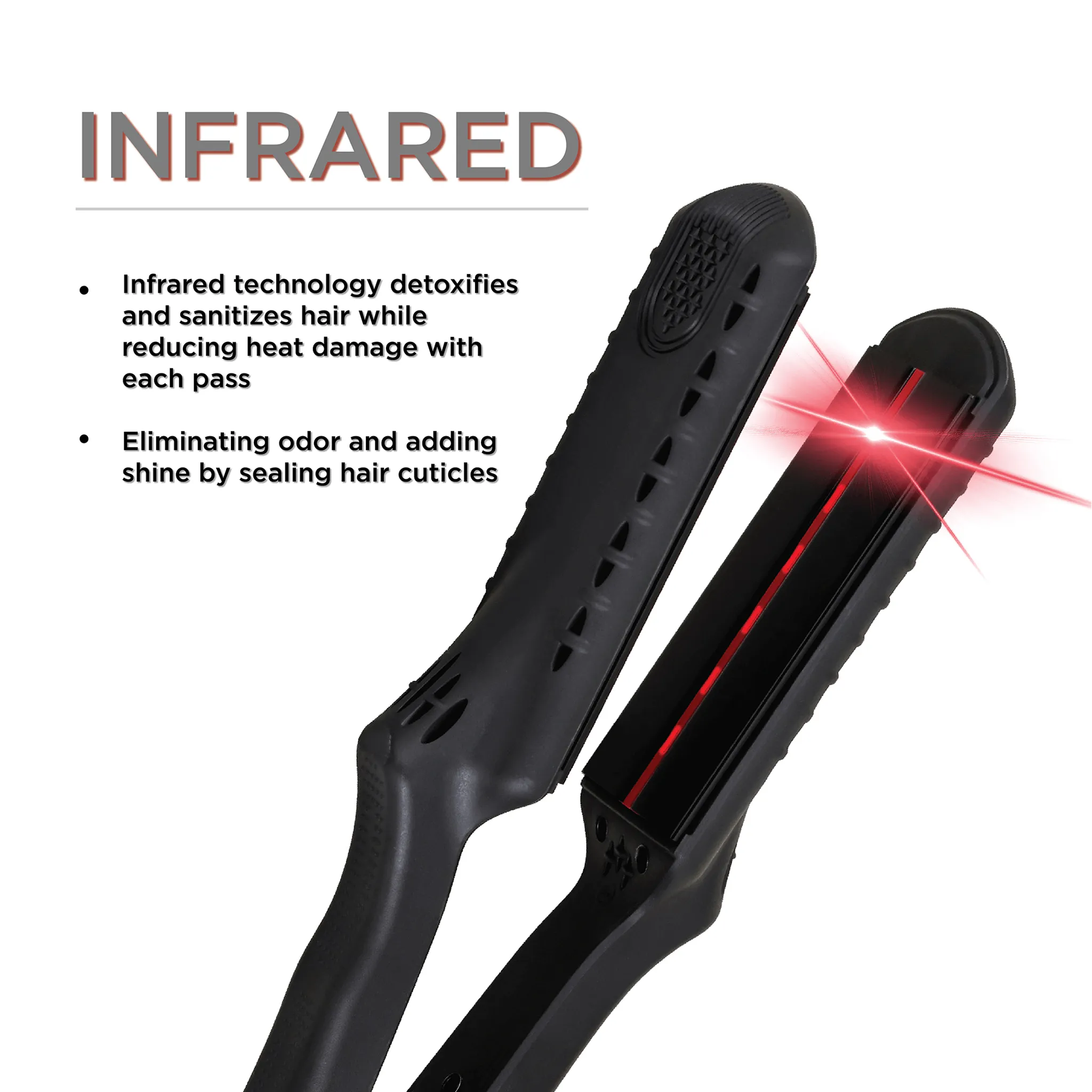 New Classic Infrared Black Titanium Flat Iron 1.5"