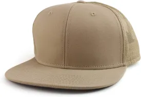 Oversize XXL Blank Flatbill Mesh Snapback Cap