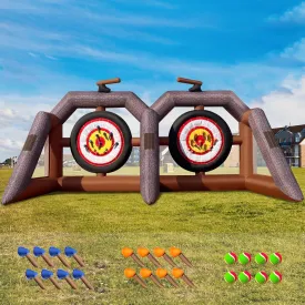 OZIS Inflatable Axe Throwing Game Inflatable Ball Toss Target Dart Board for Backyard School Team Birthday Party Events Outdoor Indoor