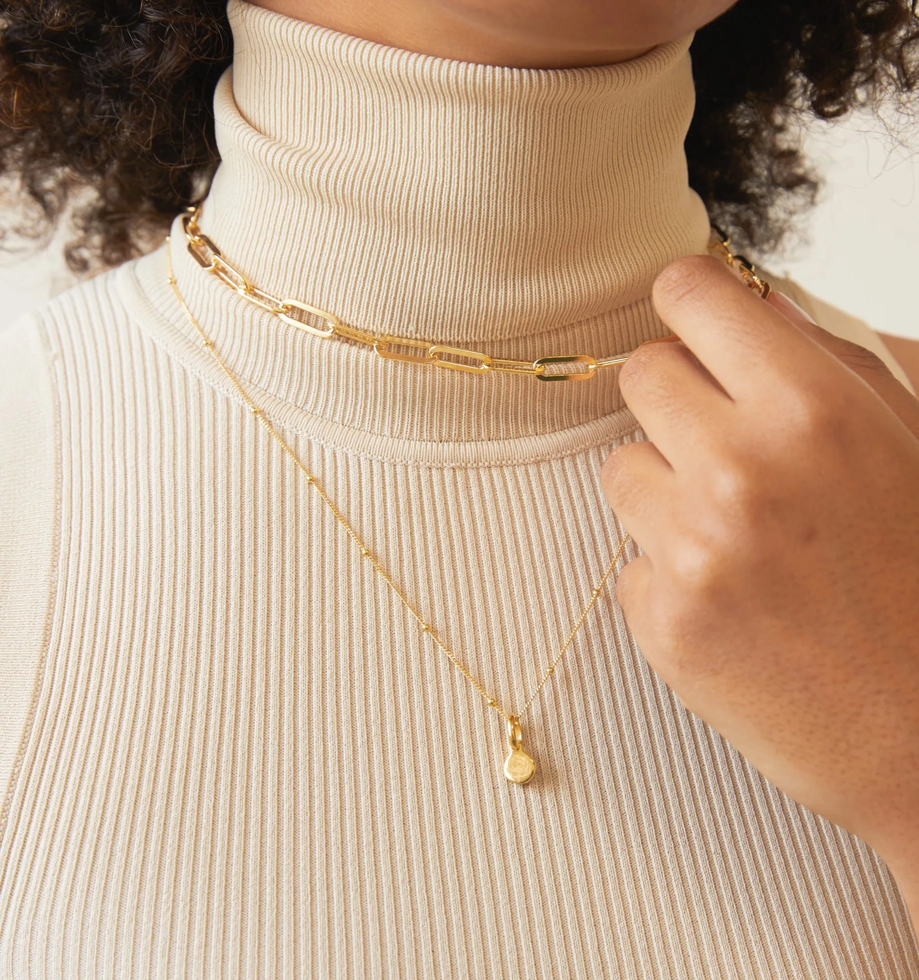 Peony Flower Necklace - September