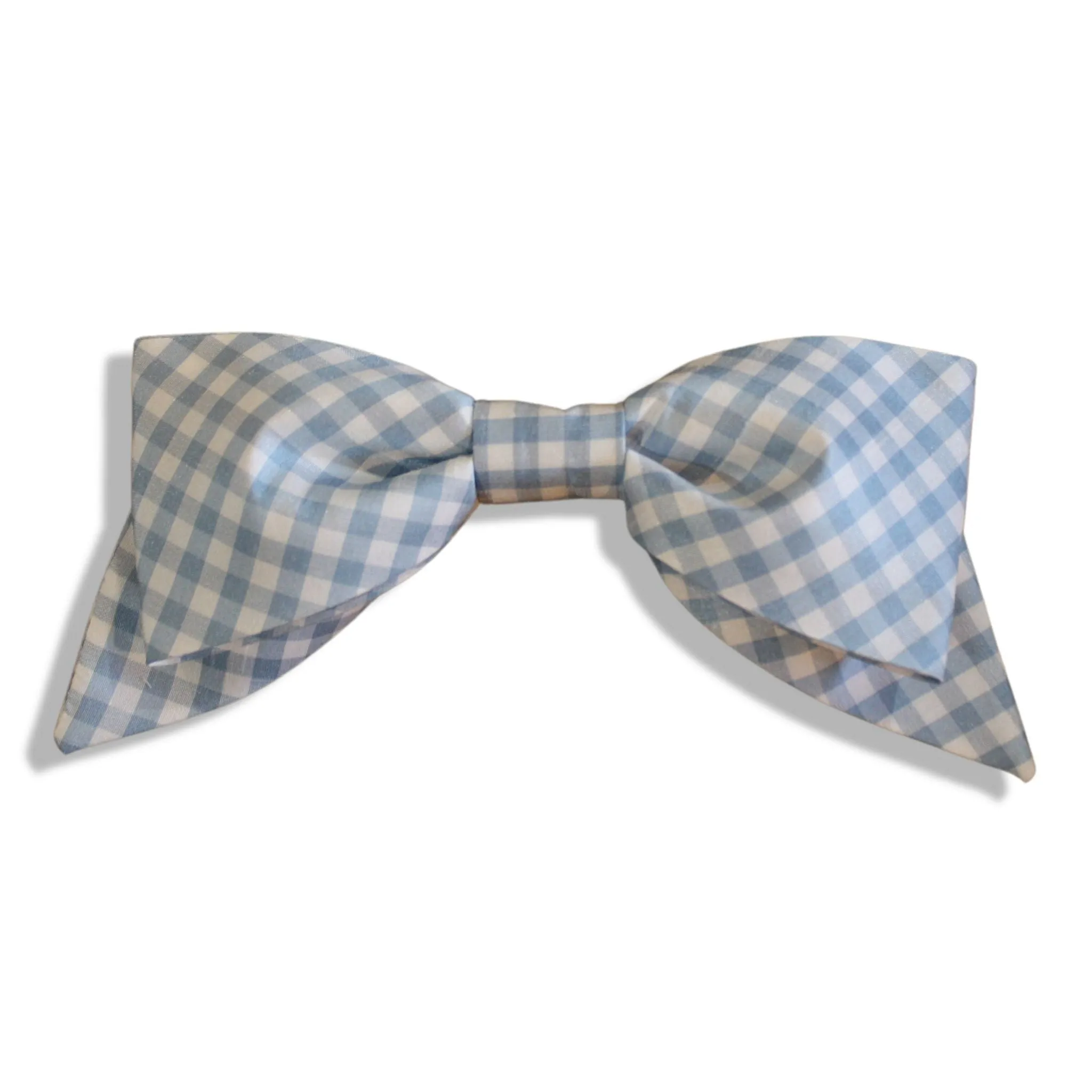 Pink or Blue Gingham Bow
