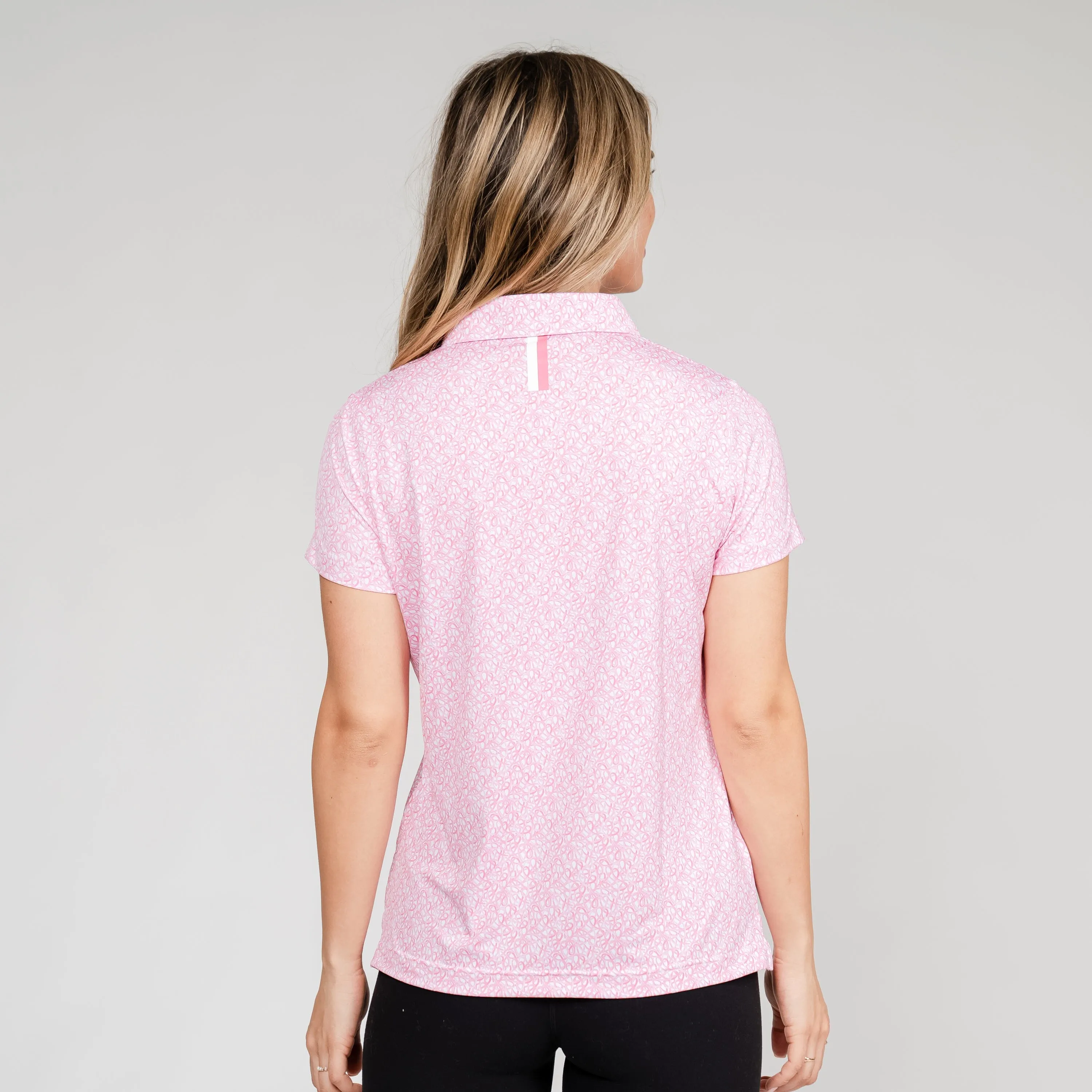 Pink Ribbon Performance Polo | The Pink Ribbon - Spring Pink