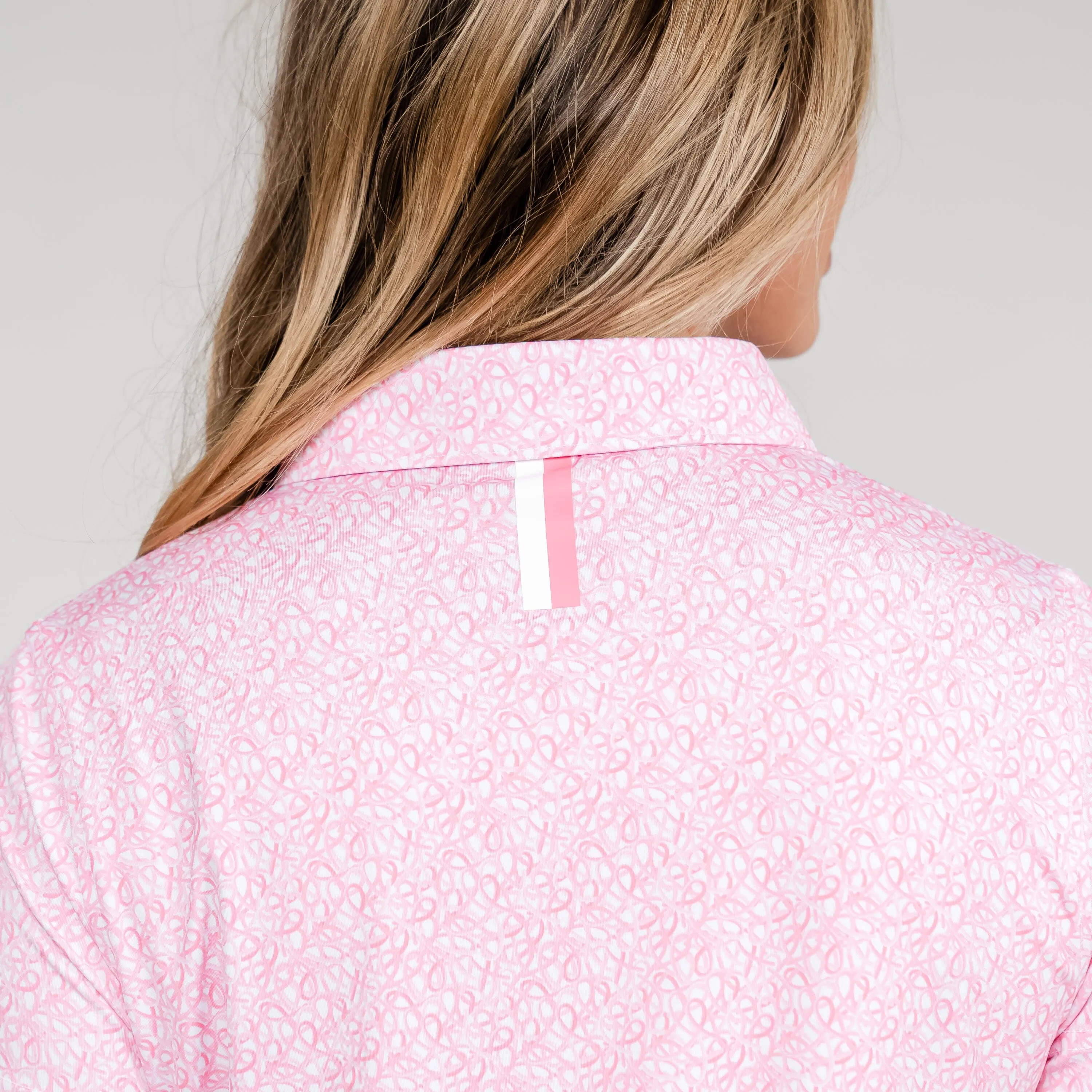 Pink Ribbon Performance Polo | The Pink Ribbon - Spring Pink