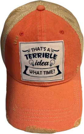 Popfizzy Funny Vintage Trucker Hats for Men and Women, Adult Humor Caps, Gifts for Friends, Unisex Distressed Baseball Cap