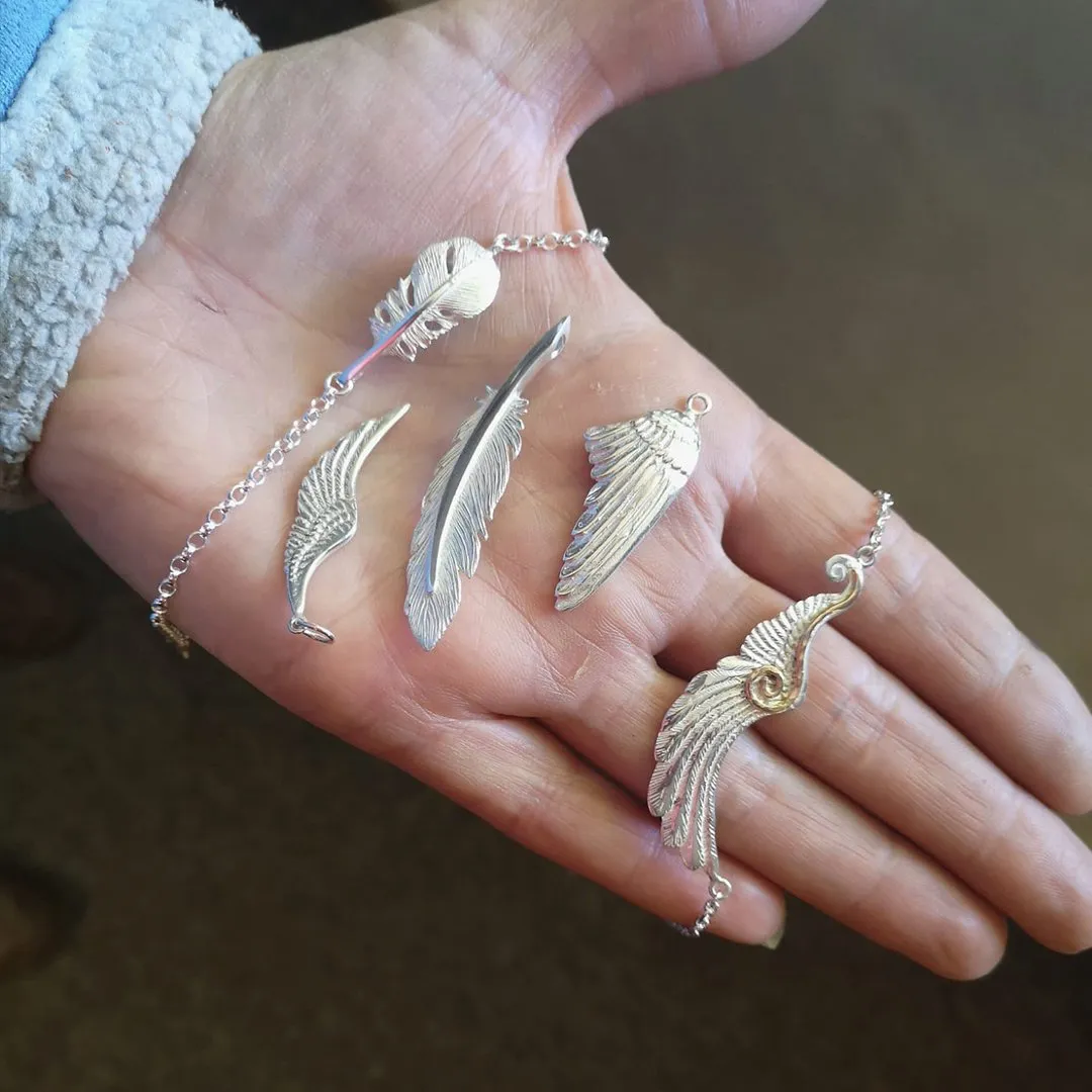 "Cherish " Baby Angel Feather Bracelet