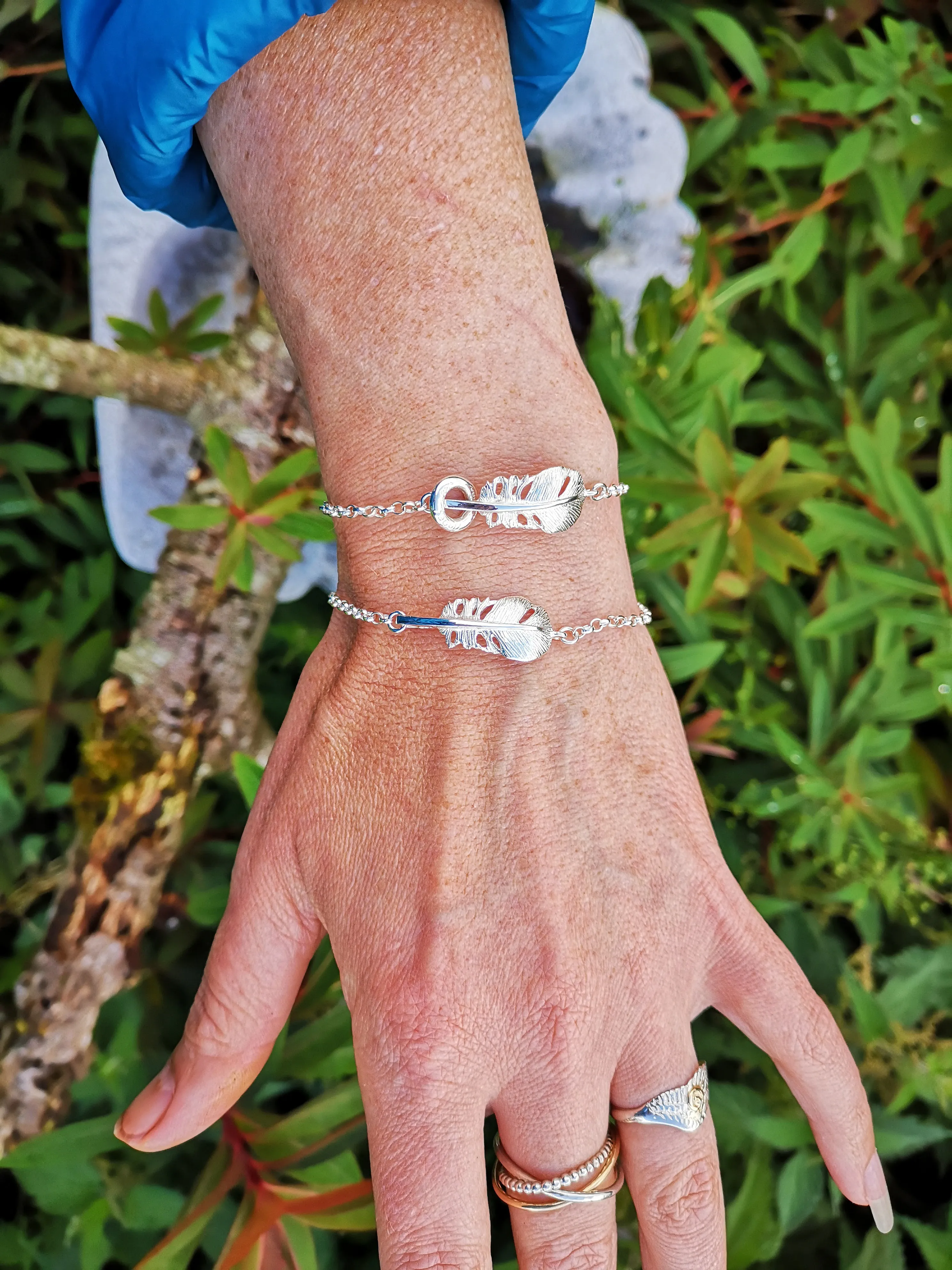 "Cherish " Baby Angel Feather Bracelet