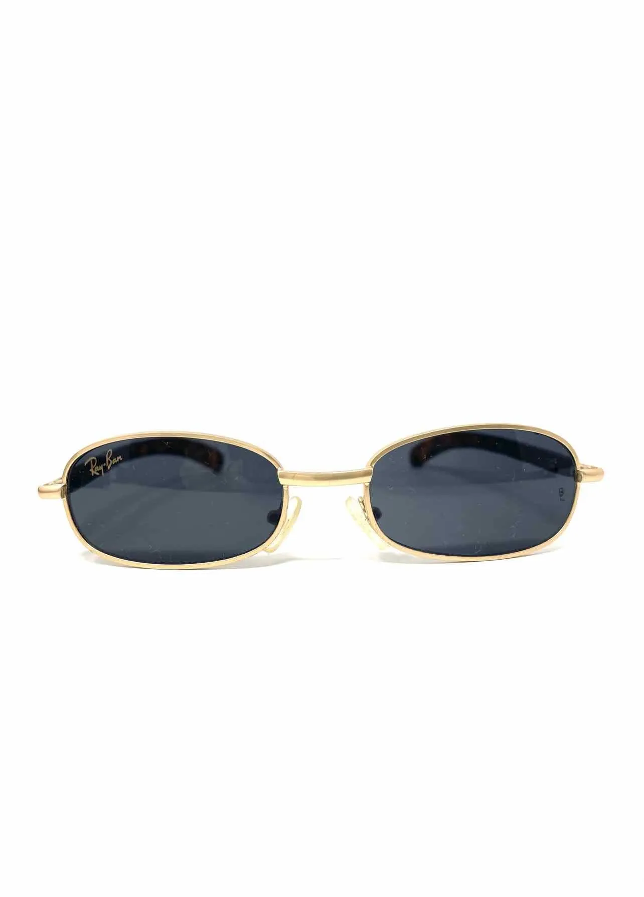 Ray-Ban Gold/Brown Tourtouise Shell Metal Vintage Accessories Sunglasses