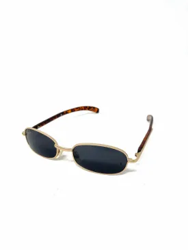Ray-Ban Gold/Brown Tourtouise Shell Metal Vintage Accessories Sunglasses