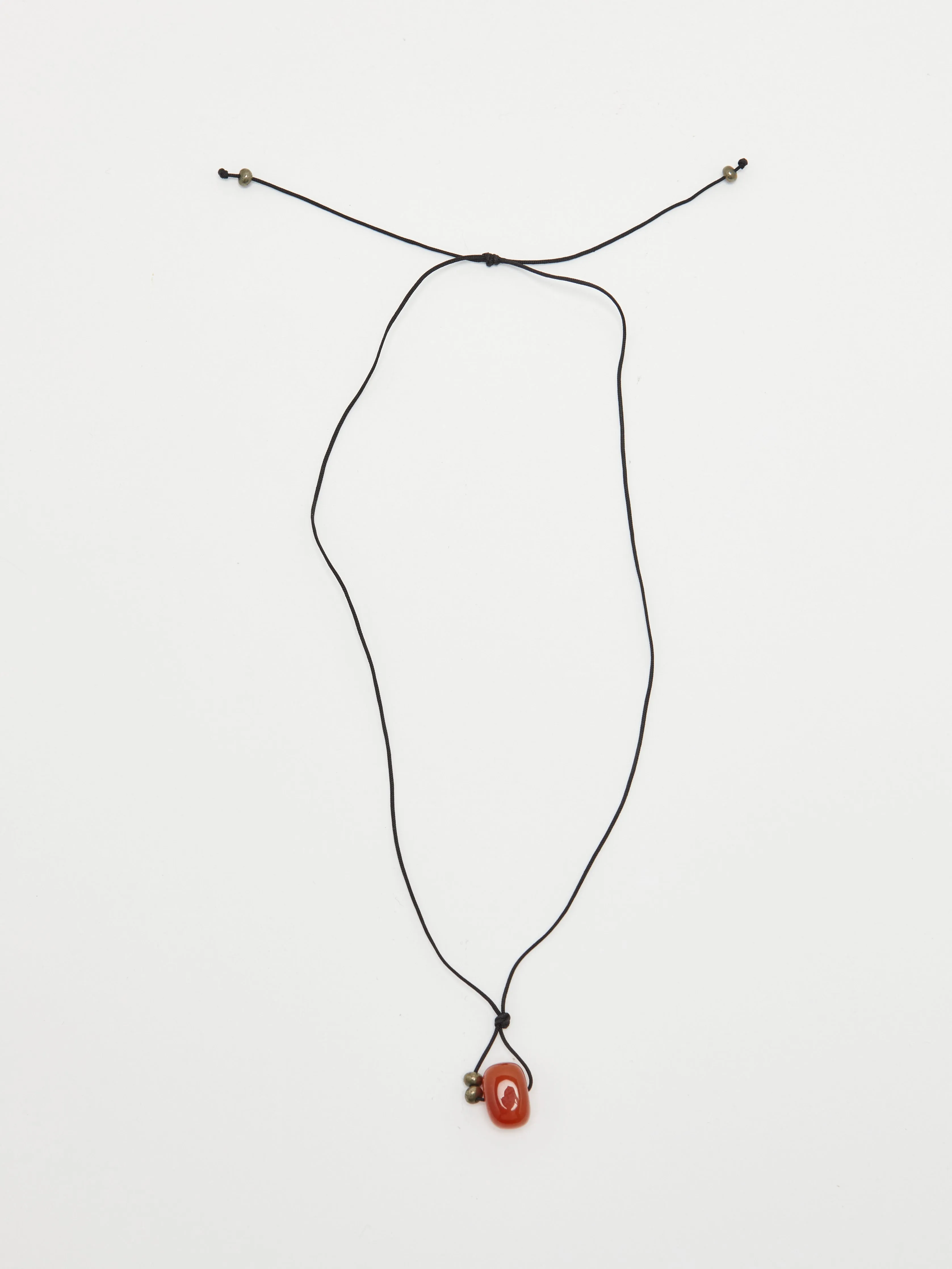 Red Agate Drop Necklace