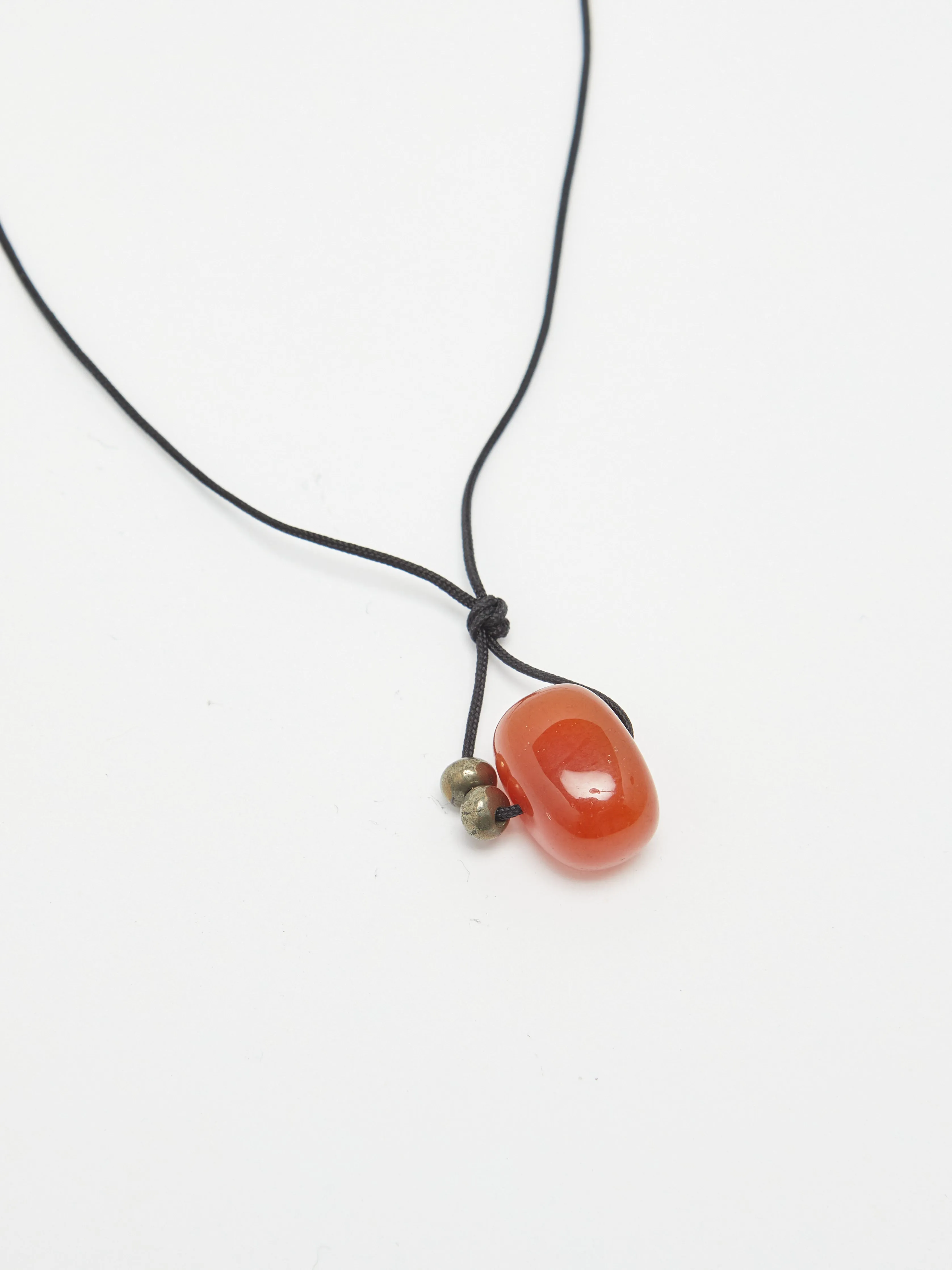 Red Agate Drop Necklace