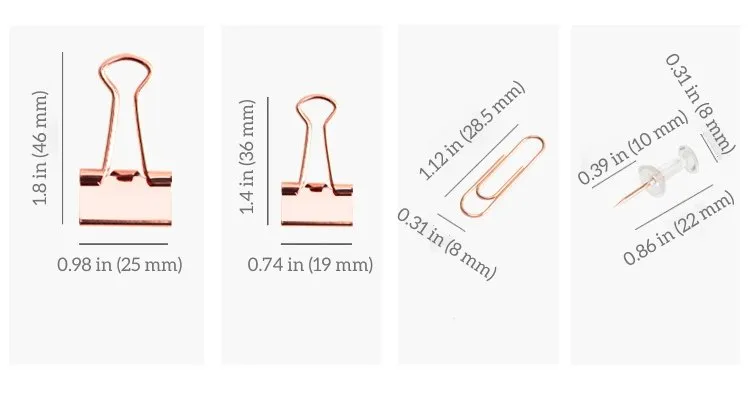Rose Gold Multi-Clip Set