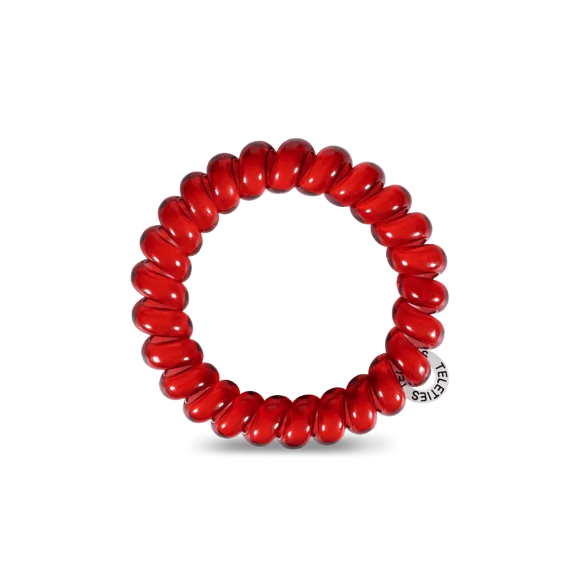 Scarlet Red Small Hair Tie Pack