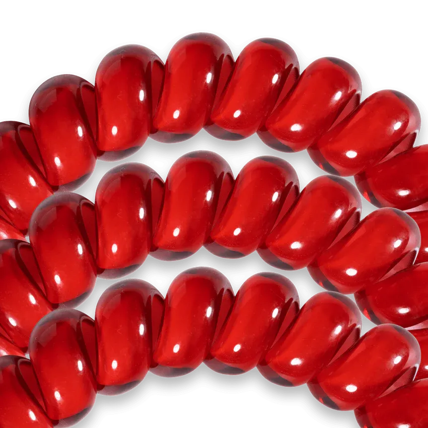 Scarlet Red Small Hair Tie Pack