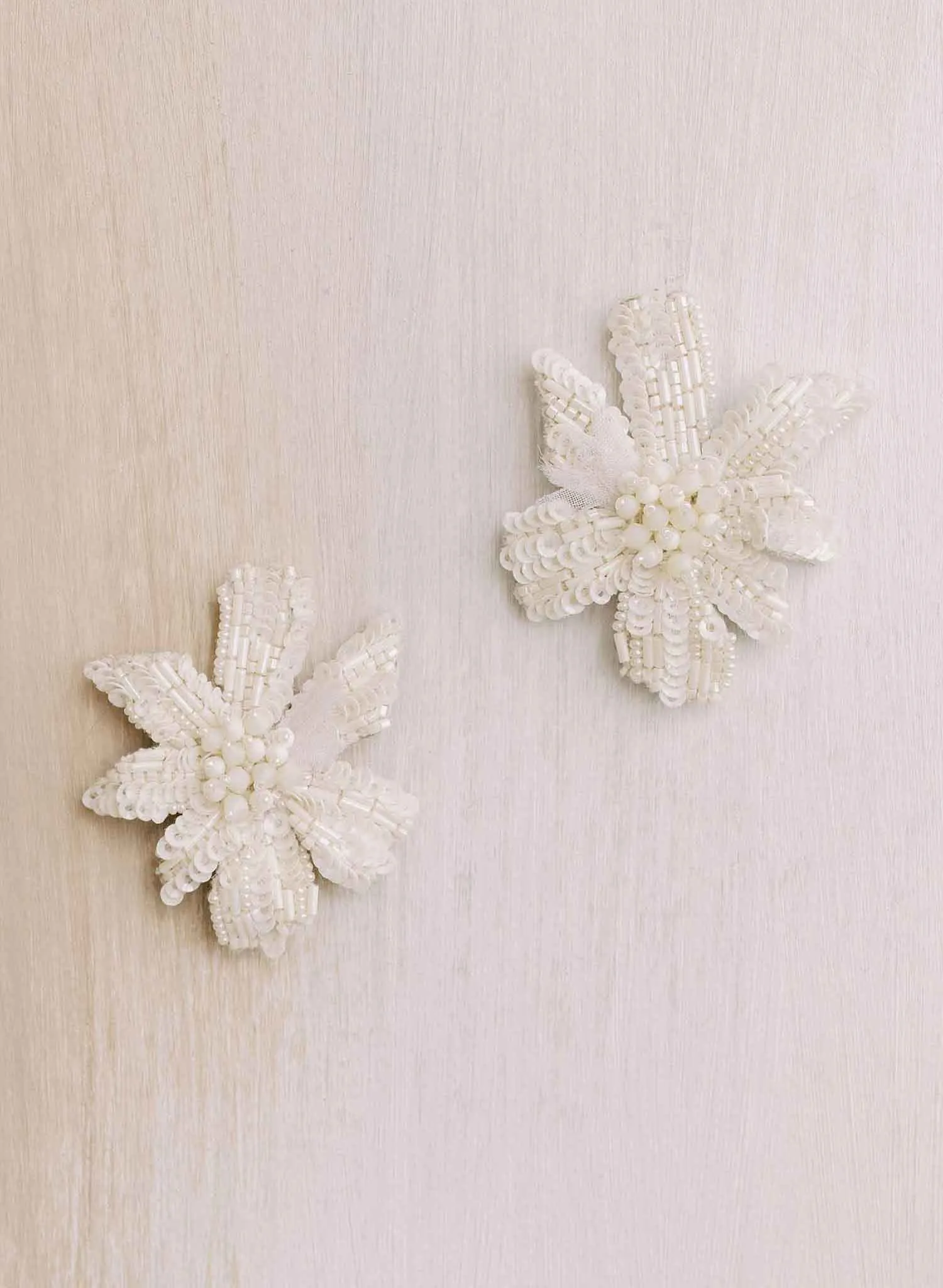 Sequin 3D flower earrings - Style #2123