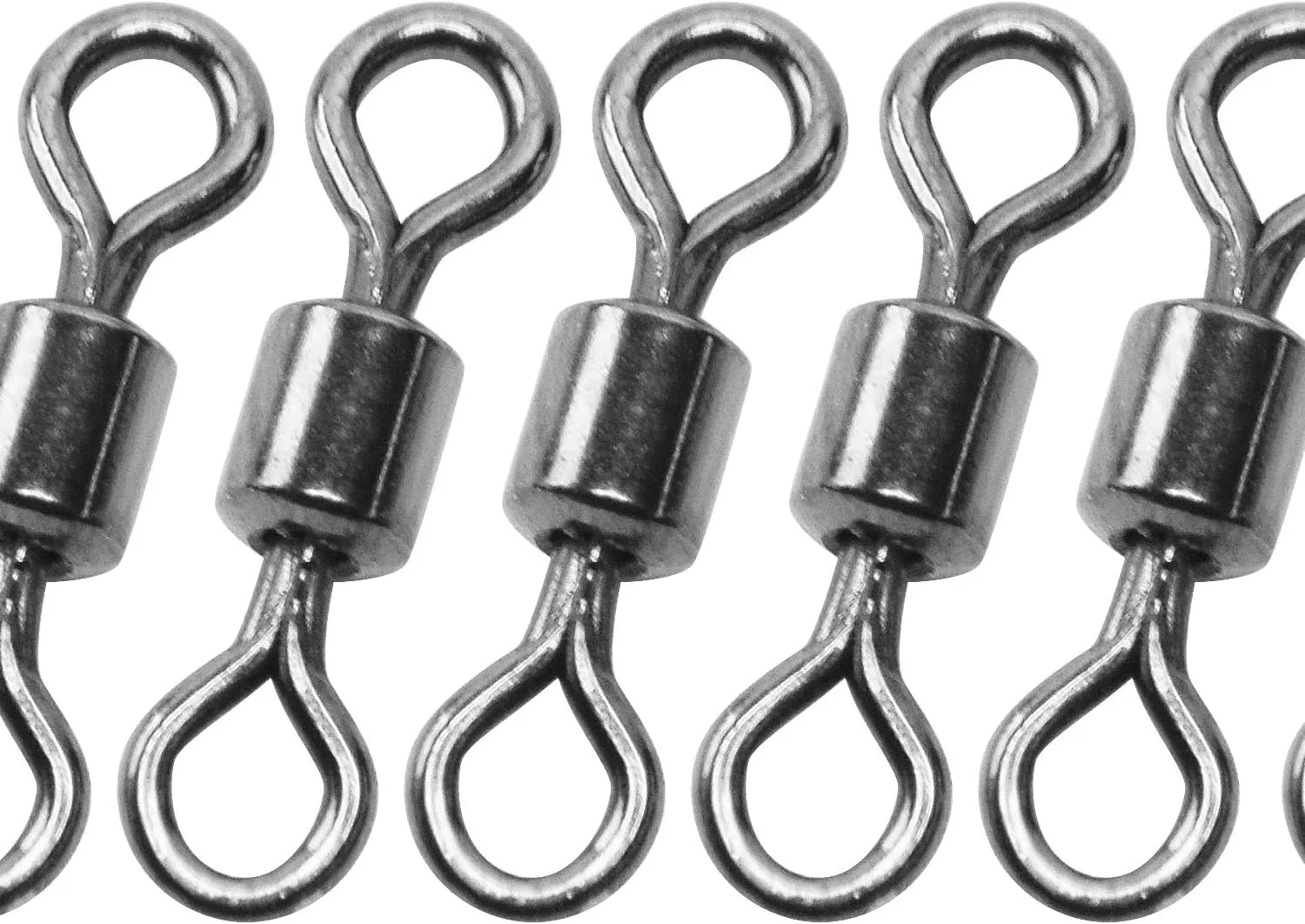 SF Fly Fishing Micro Swivels Stainless Steel Material Fishing Ball Bearing Swivels Hook line Connector Fishing Tackle Accessories 10LB-30LB