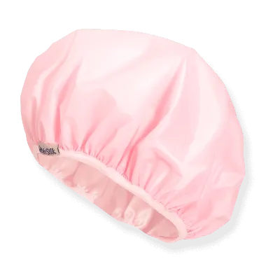 ShhhSilk Pink Silk lined Shower Cap
