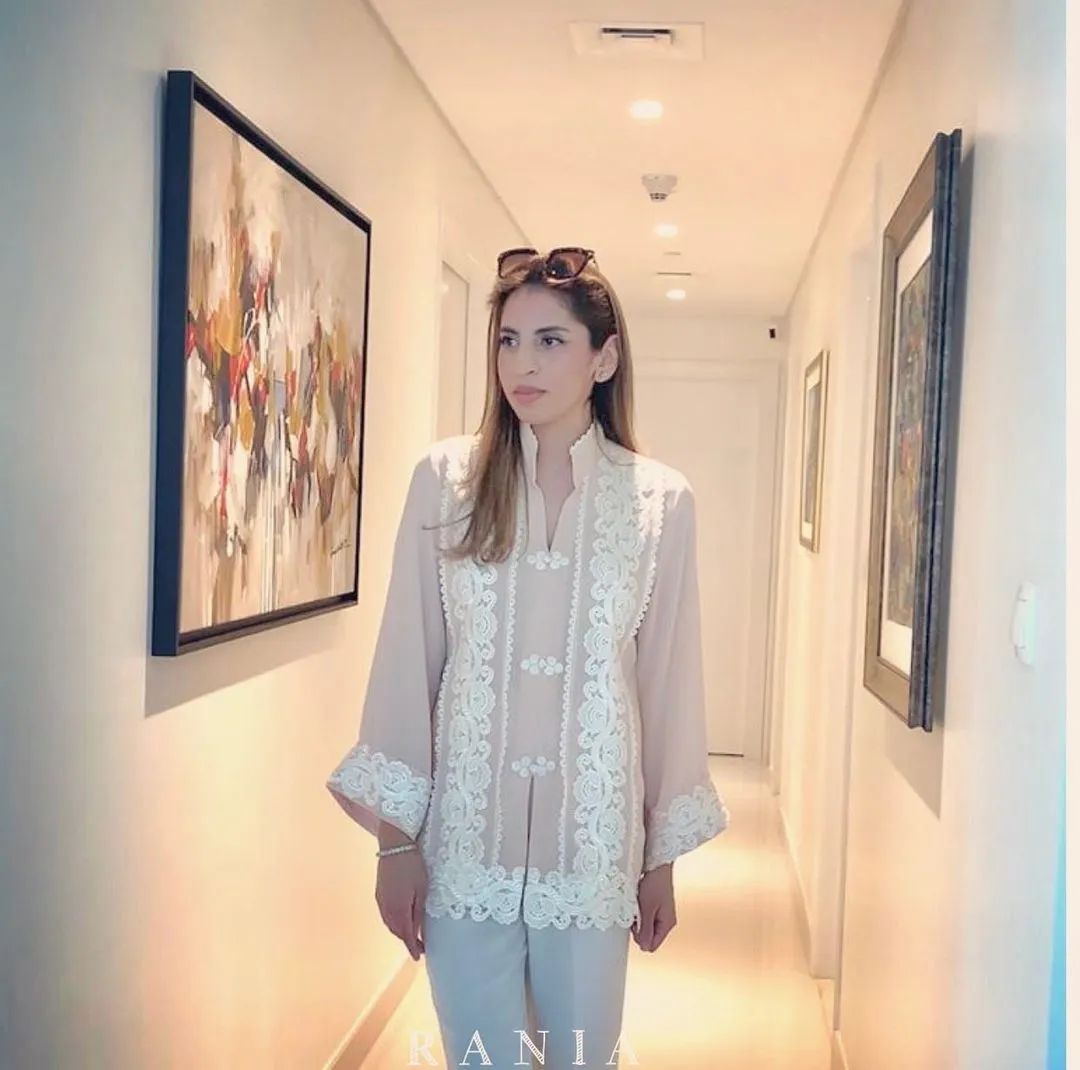 Shirt - Brown And White