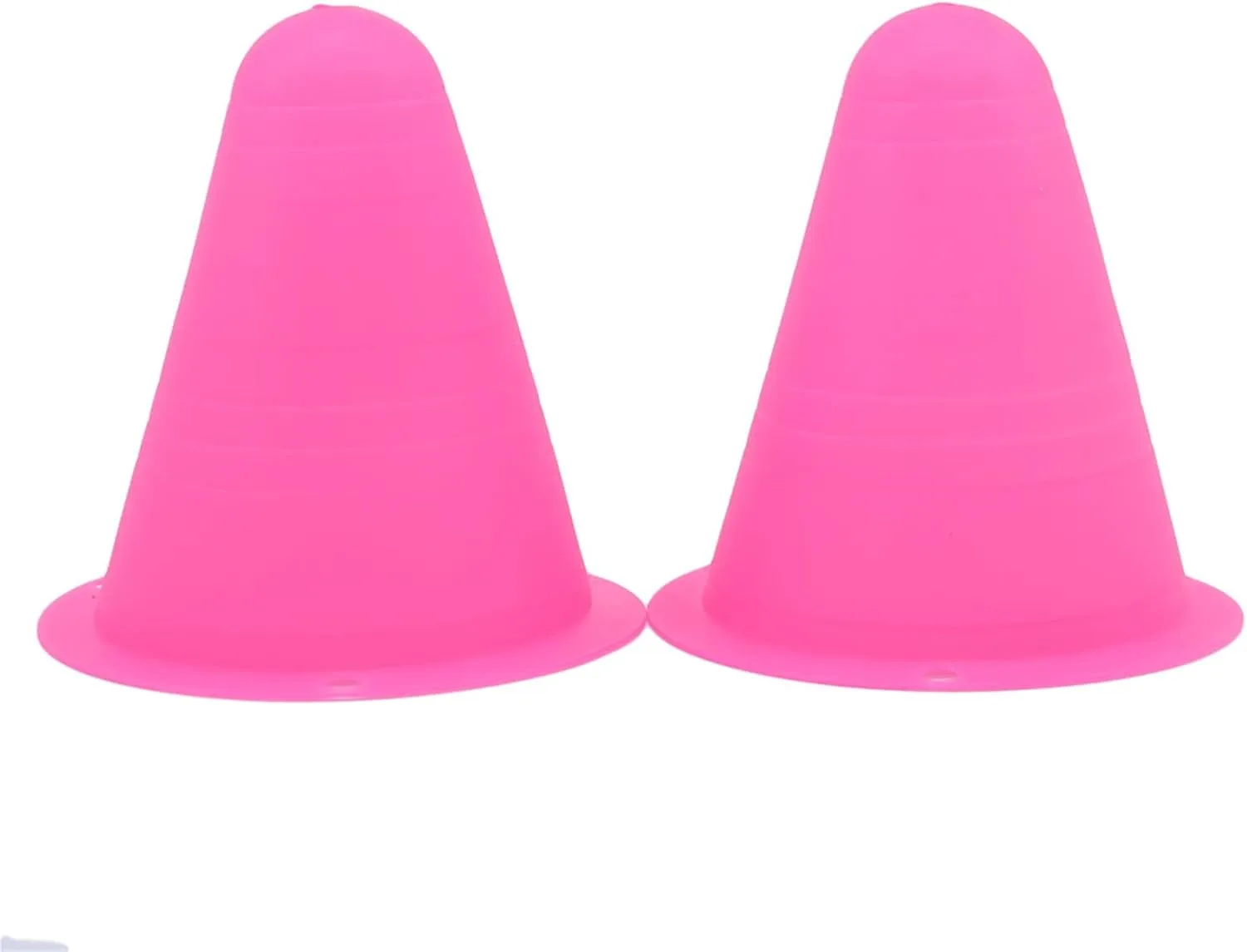 Skating Pulley Sports Obstacle Pile Outdoor Games Cone Obstacle Pile Set for Training Football(Pink)