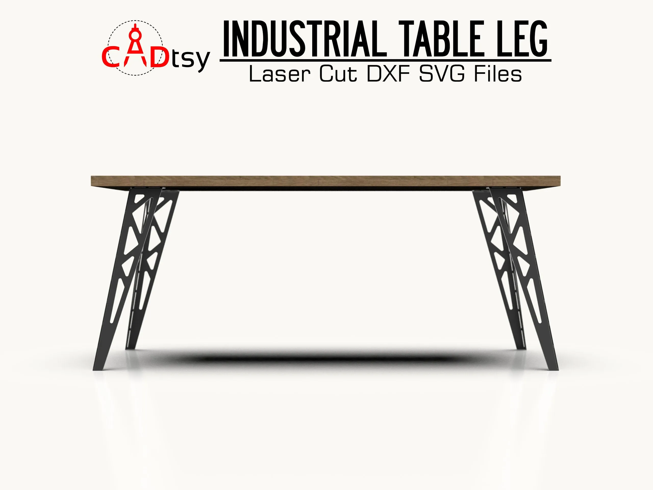 Table Metal Leg DXF / SVG - CNC Plasma / Laser Cut Files, 710mm / 28in Height