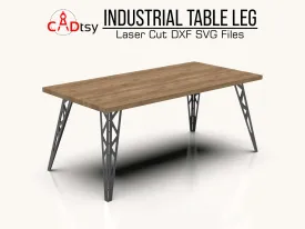 Table Metal Leg DXF / SVG - CNC Plasma / Laser Cut Files, 710mm / 28in Height