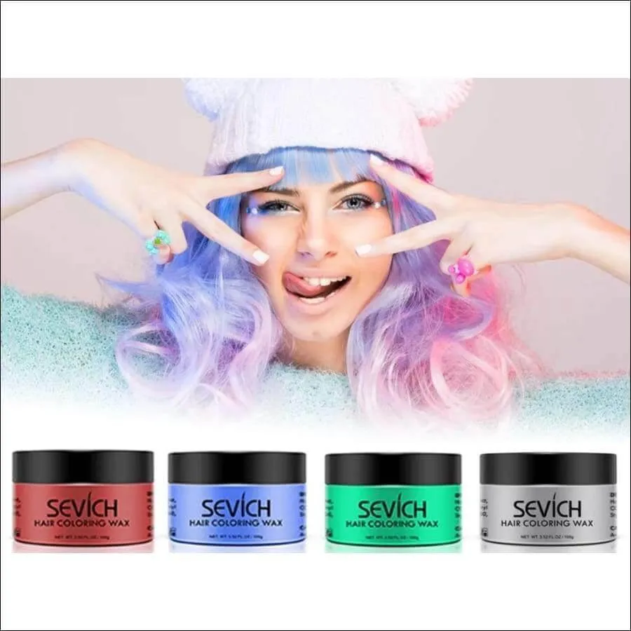 Temporary Color Hair Wax All Natural No Mess