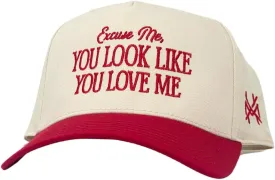 The Mad Hatter, Men & Womens Trucker Hat, Premium Adjustable Snapback for Everyday Wear, Excuse Me You Look Like You Love Me