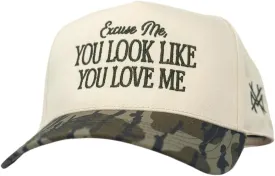 The Mad Hatter, Men & Womens Trucker Hat, Premium Adjustable Snapback for Everyday Wear, Excuse Me You Look Like You Love Me
