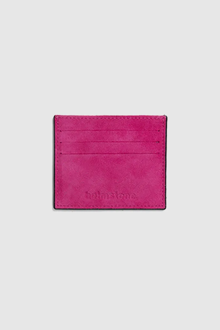 The Minis - Card holder in orange Leopard leather