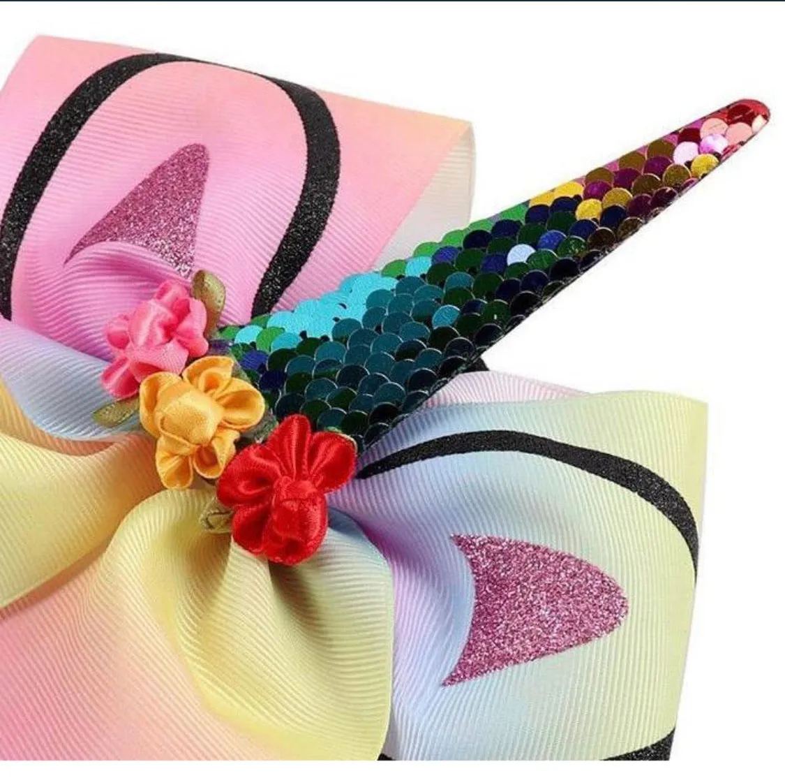 Unicorn Hair Bow