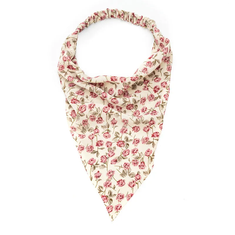 Women's Square Scarf Elastic Ribbon Hair Accessories