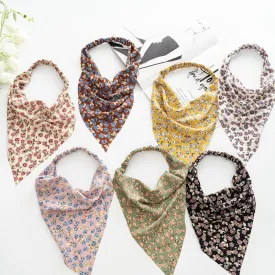 Women's Square Scarf Elastic Ribbon Hair Accessories