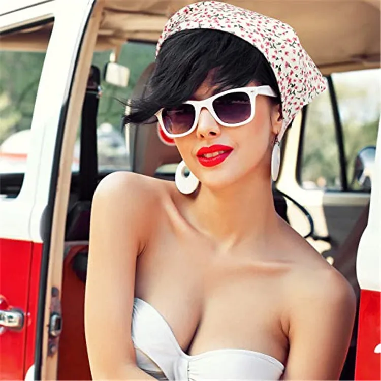 Women's Square Scarf Elastic Ribbon Hair Accessories