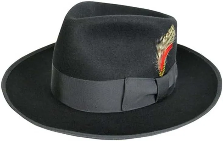 Zoot Fedora Hat in Black (Large - 23")